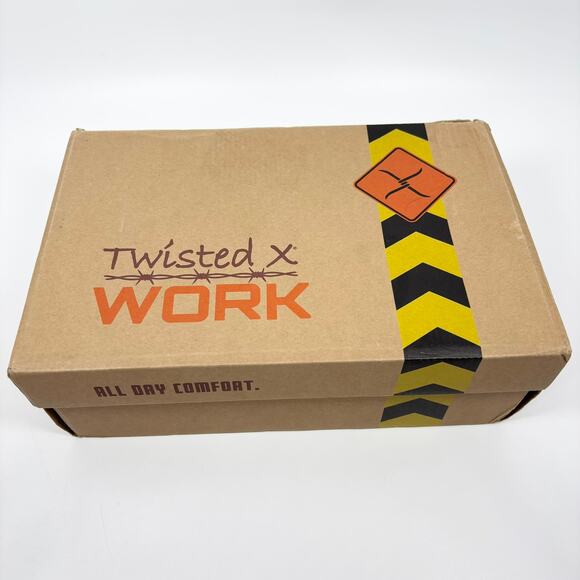 Nw Twisted X Work Kicks Nano Toe Shoes Mens 10.5 W Wide Leather Composite Safety - Picture 5 of 7